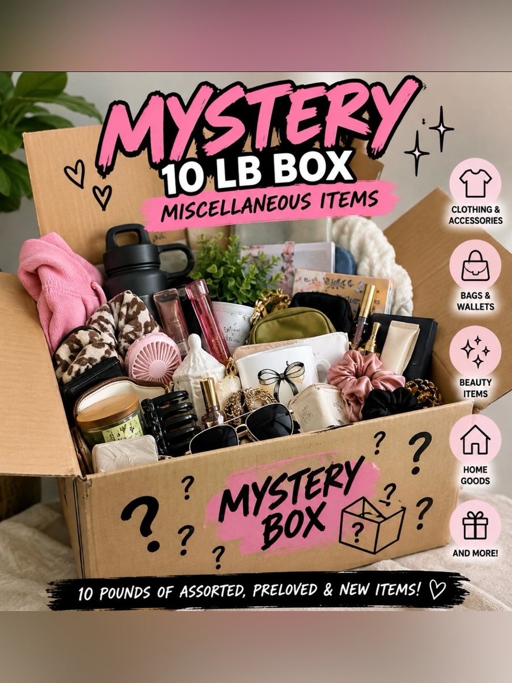10 LB MYSTERY BOX — PACKED WITH SURPRISES!